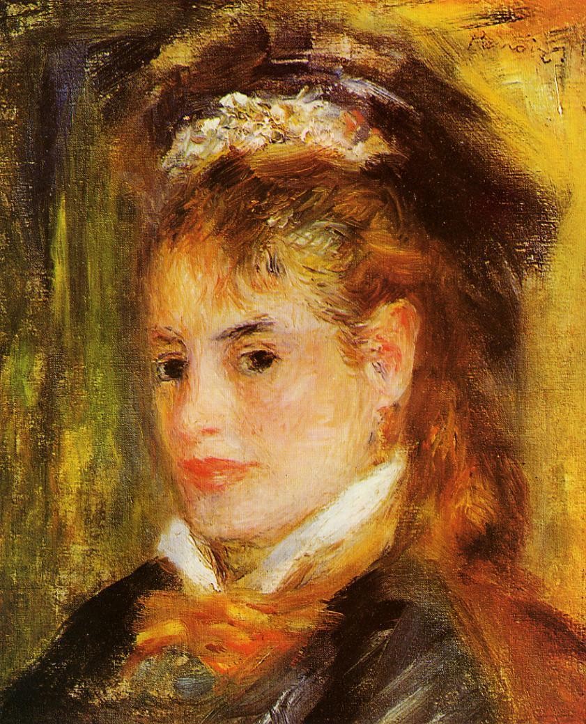 Portrait of a Young Woman by Pierre-Auguste Renoir