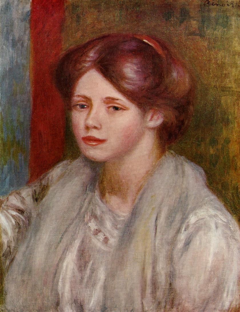 Portrait of a Young Woman by Pierre-Auguste Renoir