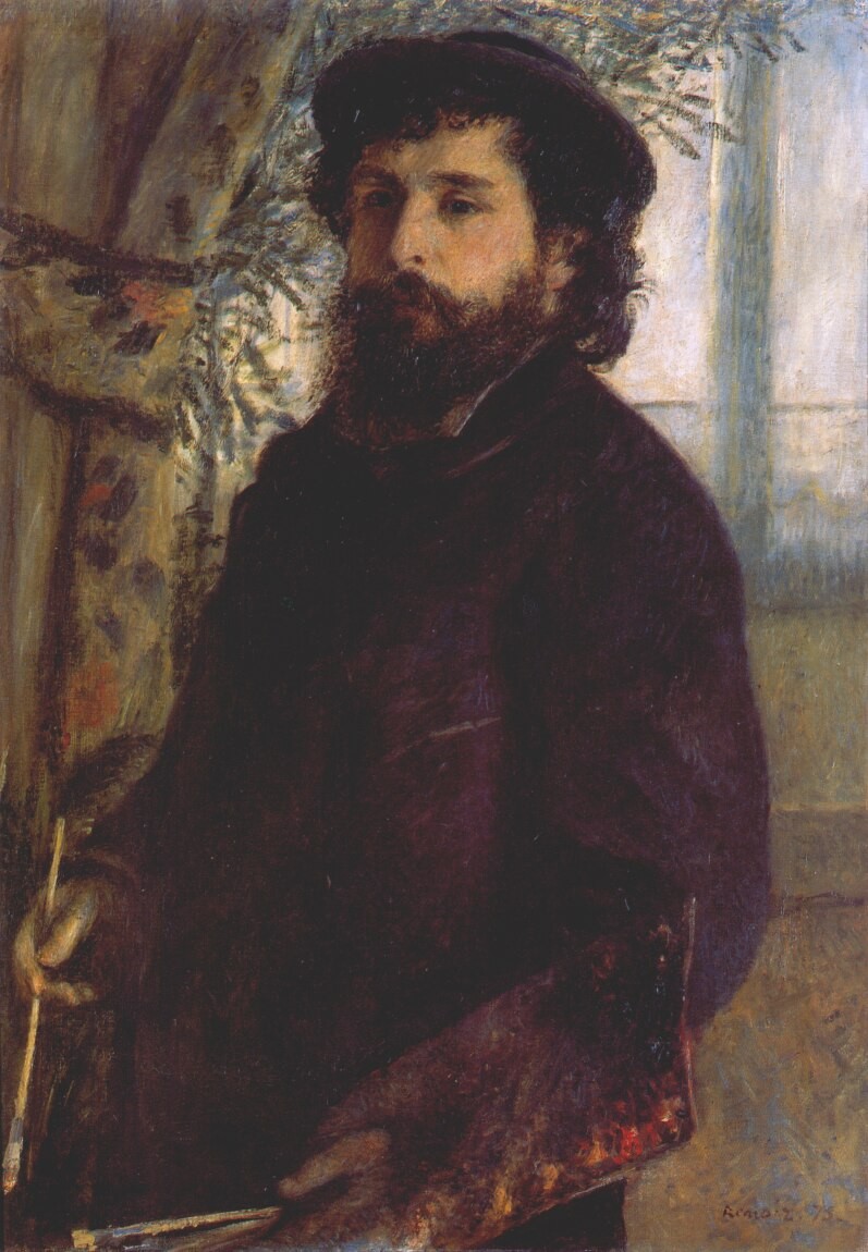 Portrait of Claude Monet by Pierre-Auguste Renoir