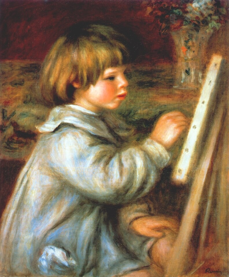 Portrait of Claude Renoir Painting by Pierre-Auguste Renoir