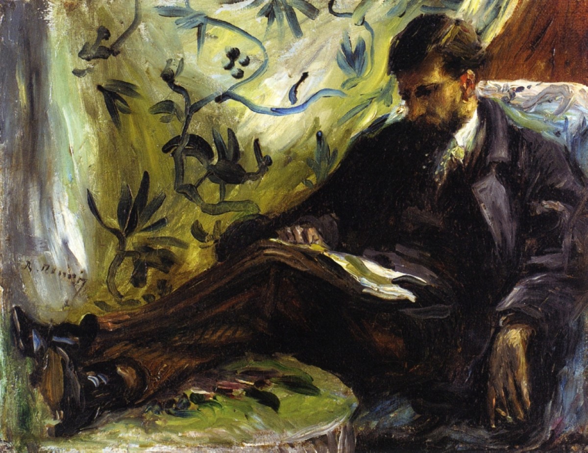 Portrait of Edmond Maitre (The Reader) by Pierre-Auguste Renoir