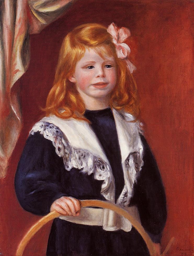 Portrait of Jean Renoir (Child with a Hoop) by Pierre-Auguste Renoir