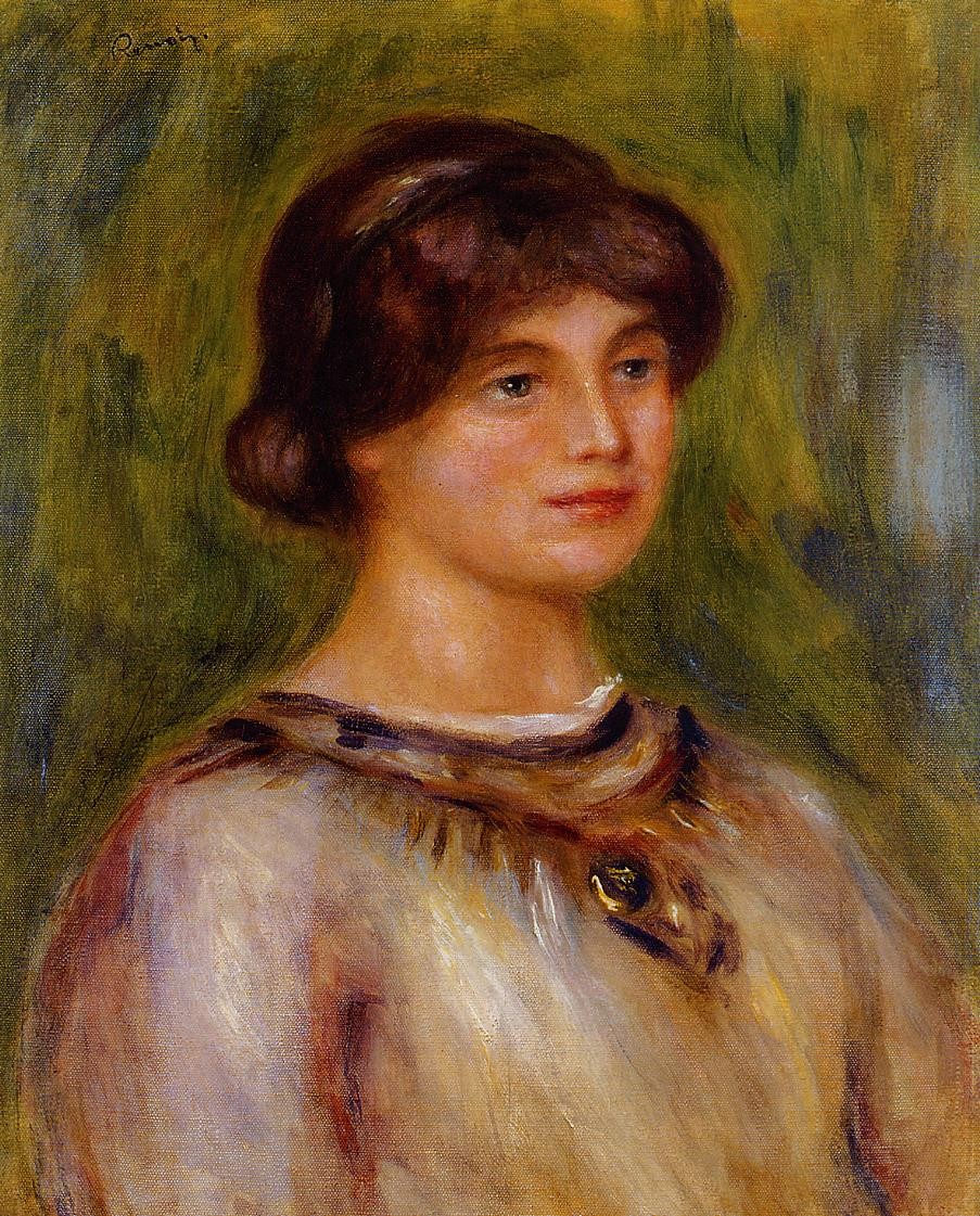 Portrait of Marie Lestringuez by Pierre-Auguste Renoir