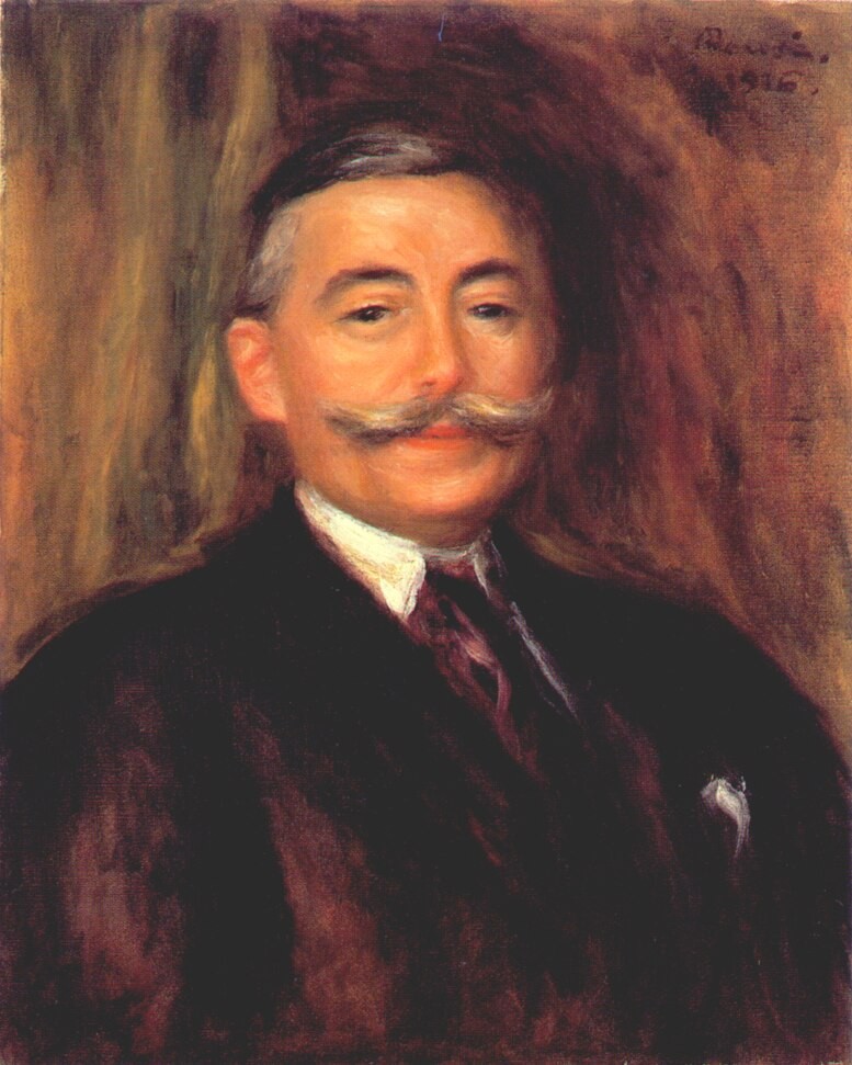 Portrait of Maurice Gangnat by Pierre-Auguste Renoir