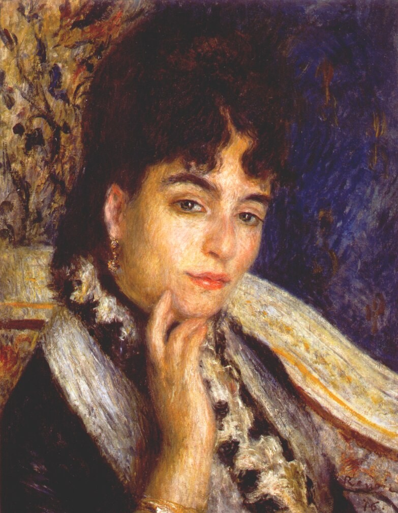 Portrait of Mme. Alphonse Daudet by Pierre-Auguste Renoir
