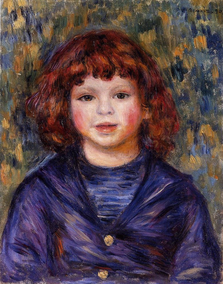 Portrait of Pierre Renoir in a Sailor Suit by Pierre-Auguste Renoir
