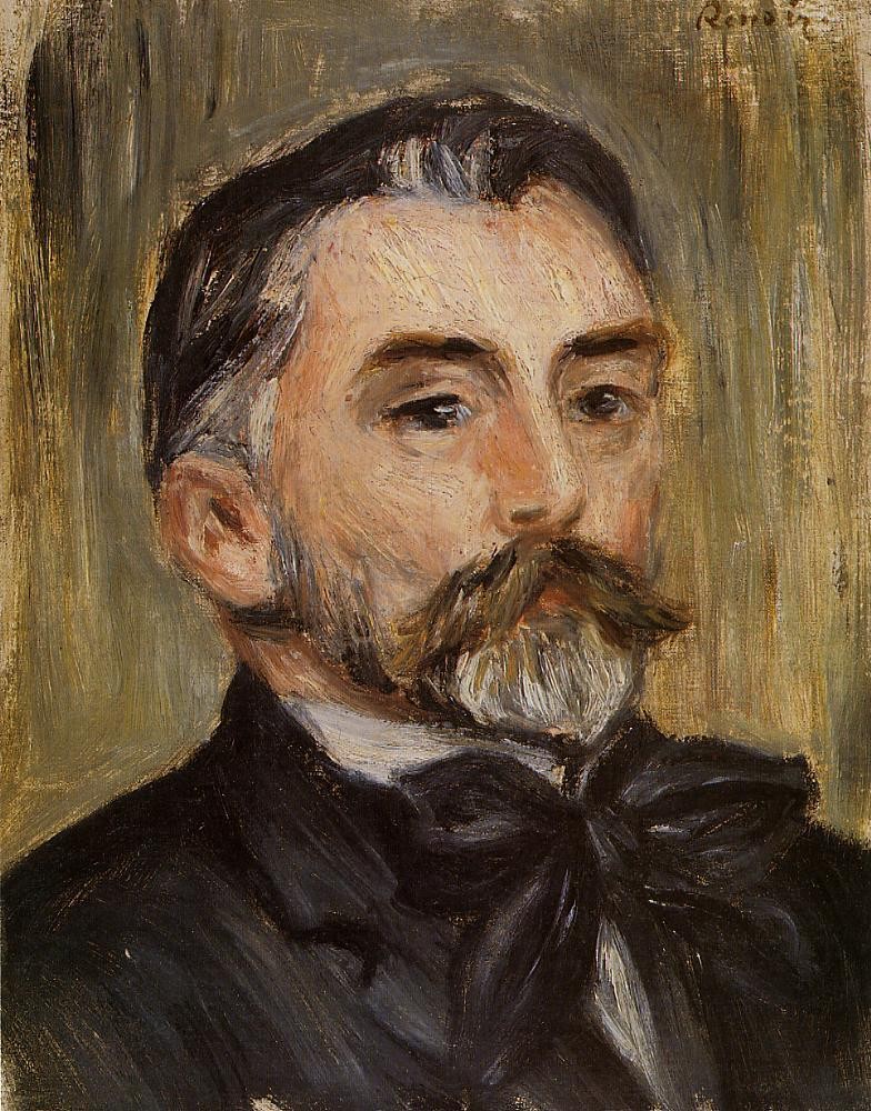 Portrait of Stephane Mallarme by Pierre-Auguste Renoir
