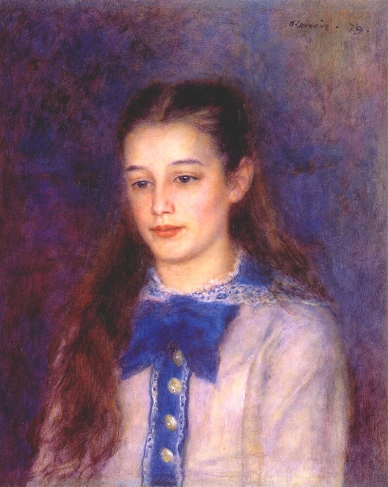 Portrait of Therese Berard by Pierre-Auguste Renoir
