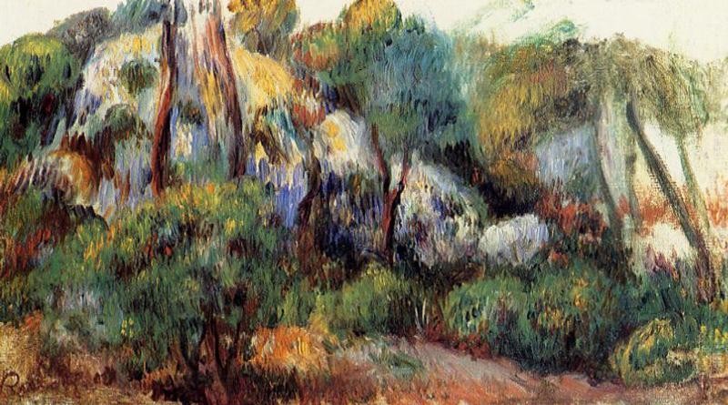 Purple Landscape by Pierre-Auguste Renoir