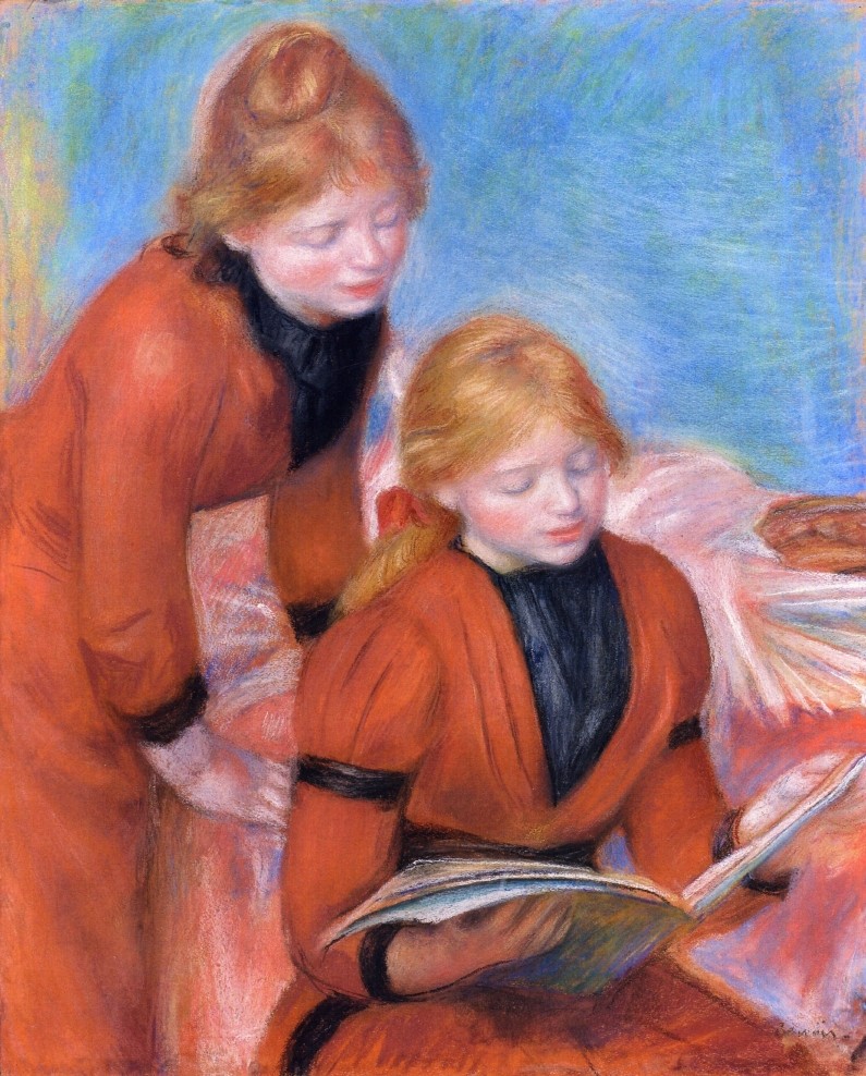 Reading by Pierre-Auguste Renoir