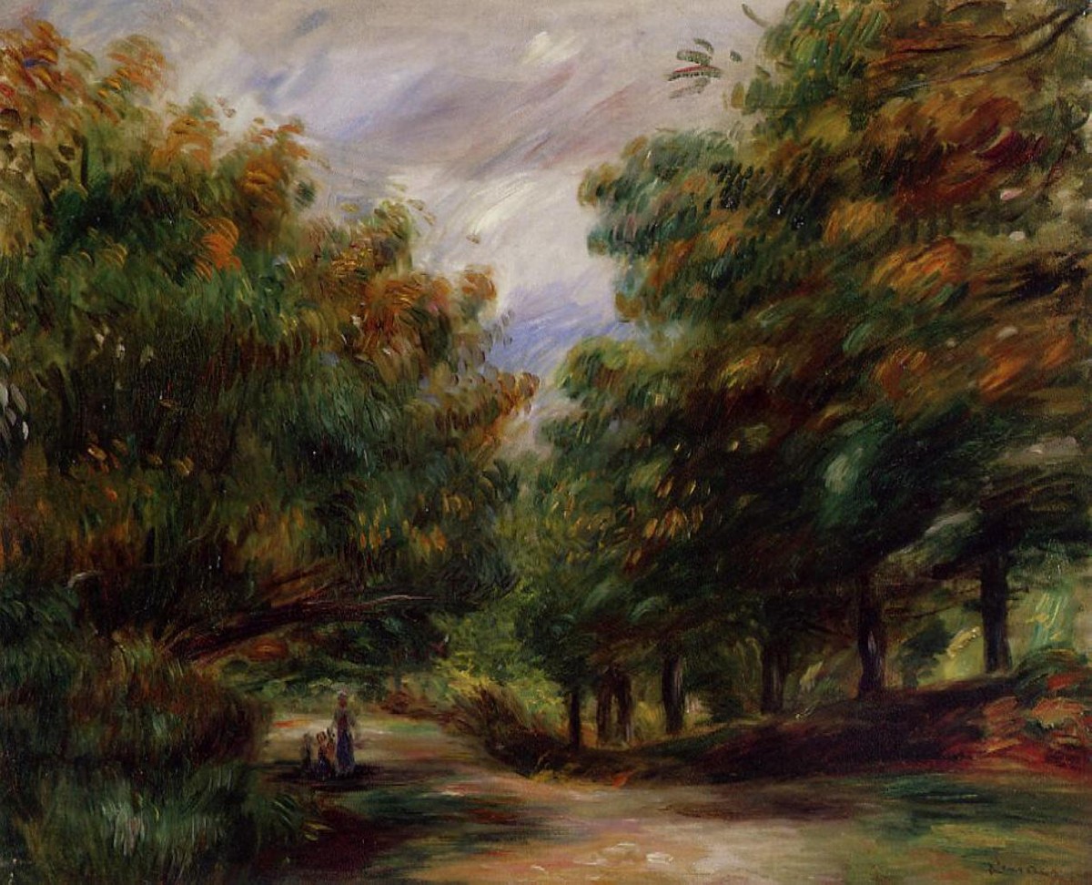Road near Cagnes by Pierre-Auguste Renoir
