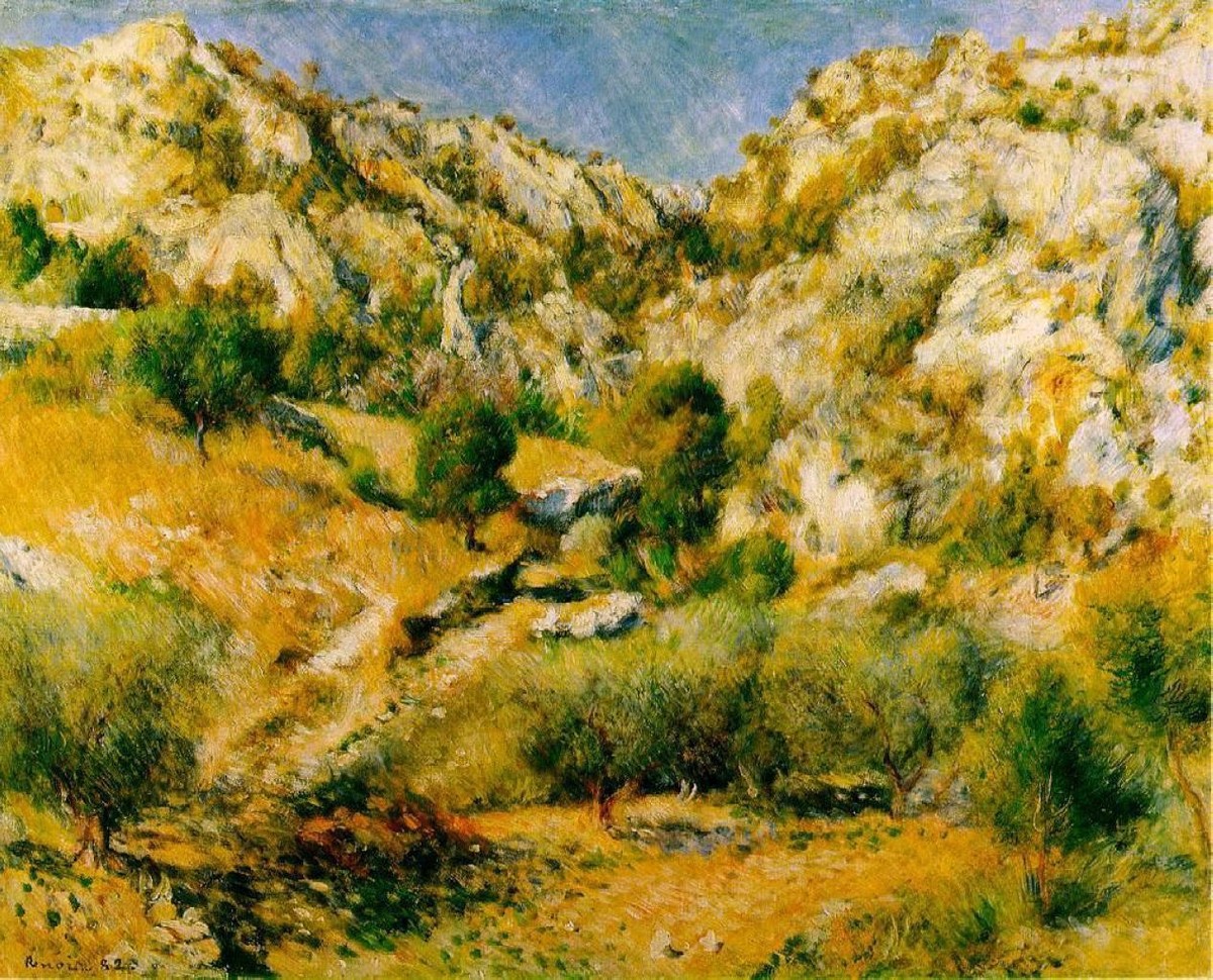 Rocky Craggs at l'Estaque by Pierre-Auguste Renoir