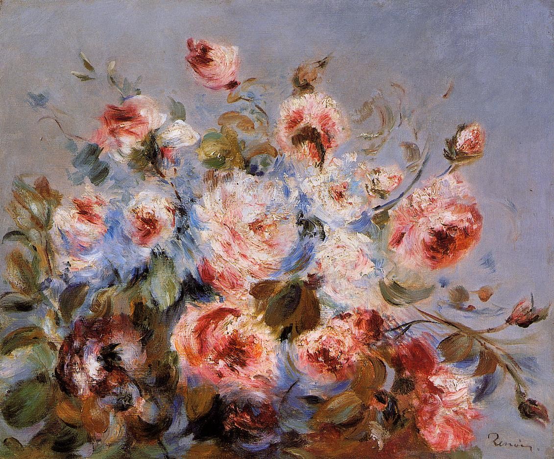 Roses from Wargemont by Pierre-Auguste Renoir