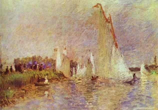 Sailboats at Argenteuil by Pierre-Auguste Renoir