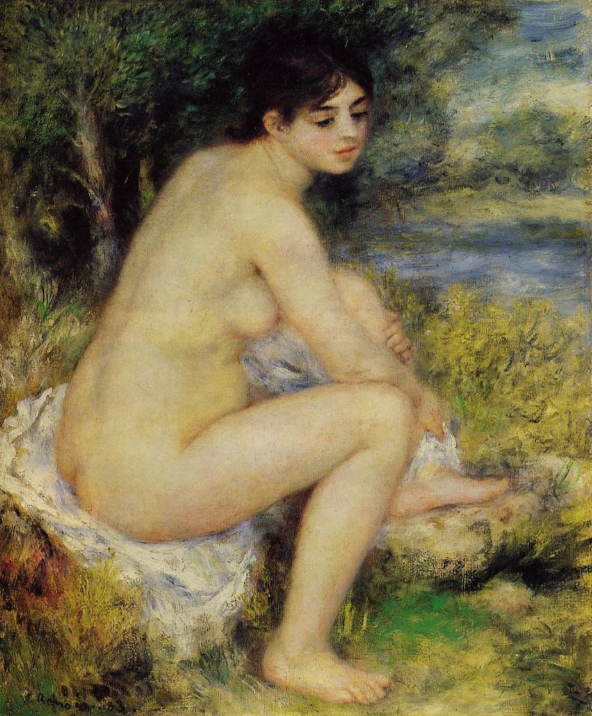 Seated Bather by Pierre-Auguste Renoir
