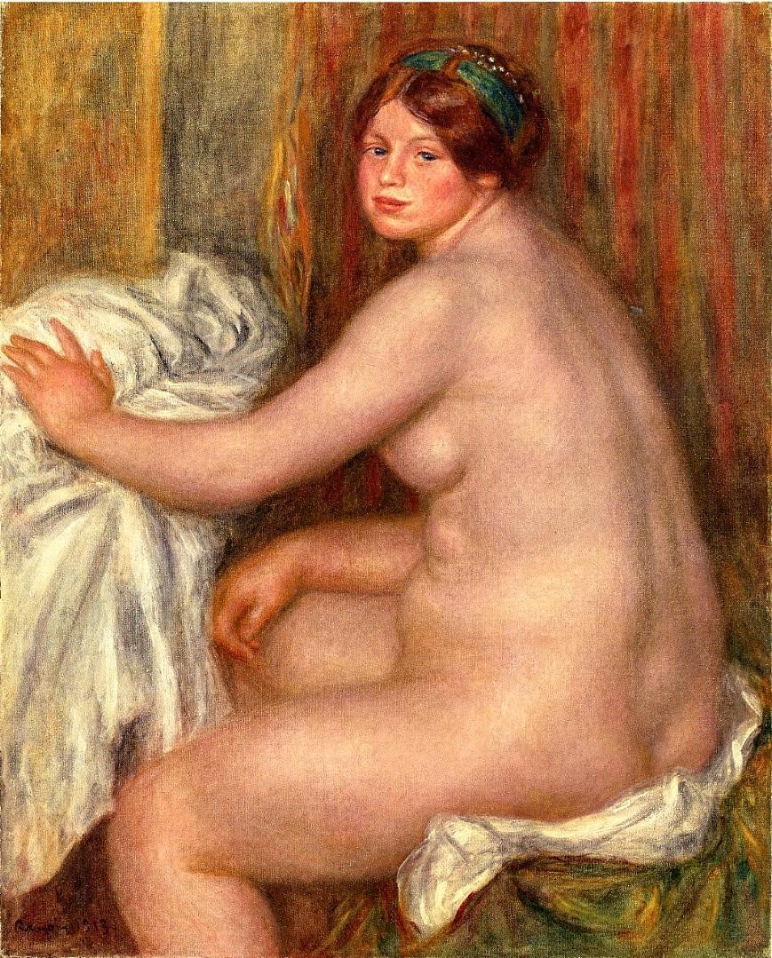 Seated Bather by Pierre-Auguste Renoir