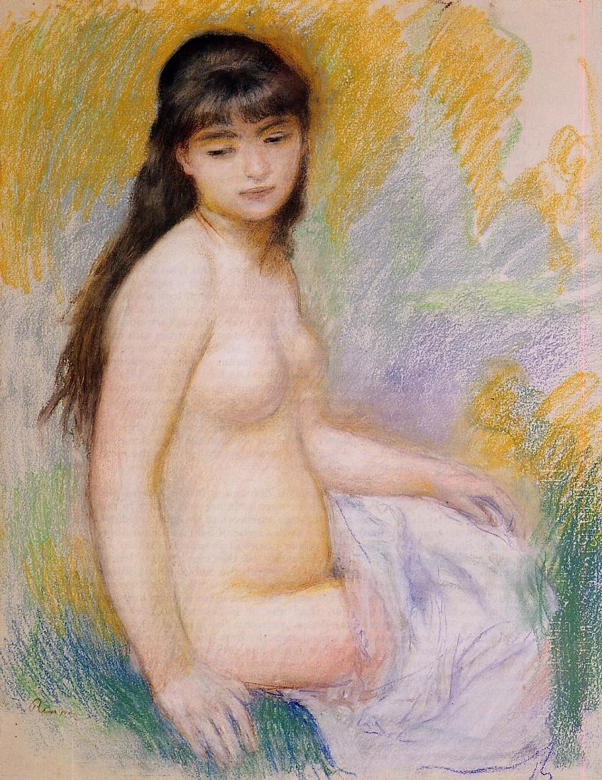 Seated Bather by Pierre-Auguste Renoir