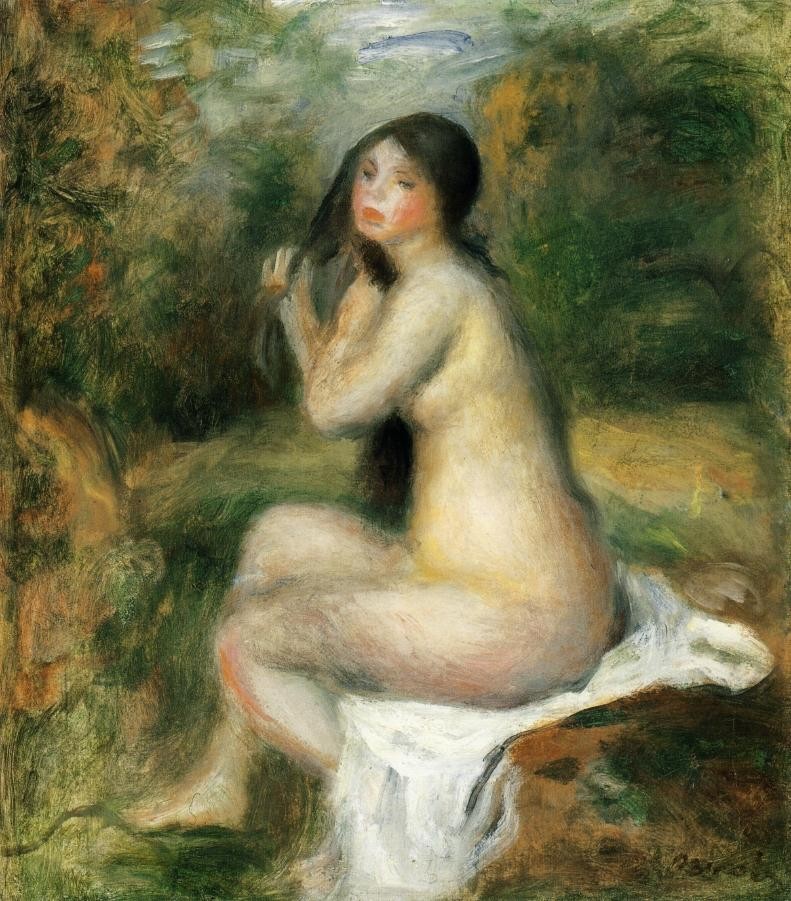 Seated Bather by Pierre-Auguste Renoir