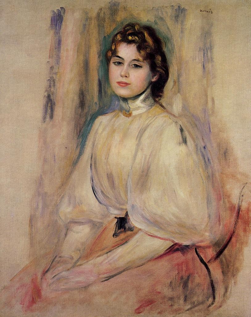 Seated Young Woman by Pierre-Auguste Renoir