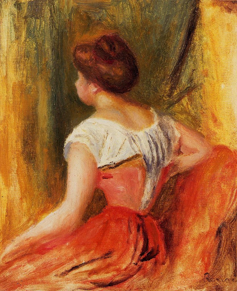 Seated Young Woman by Pierre-Auguste Renoir