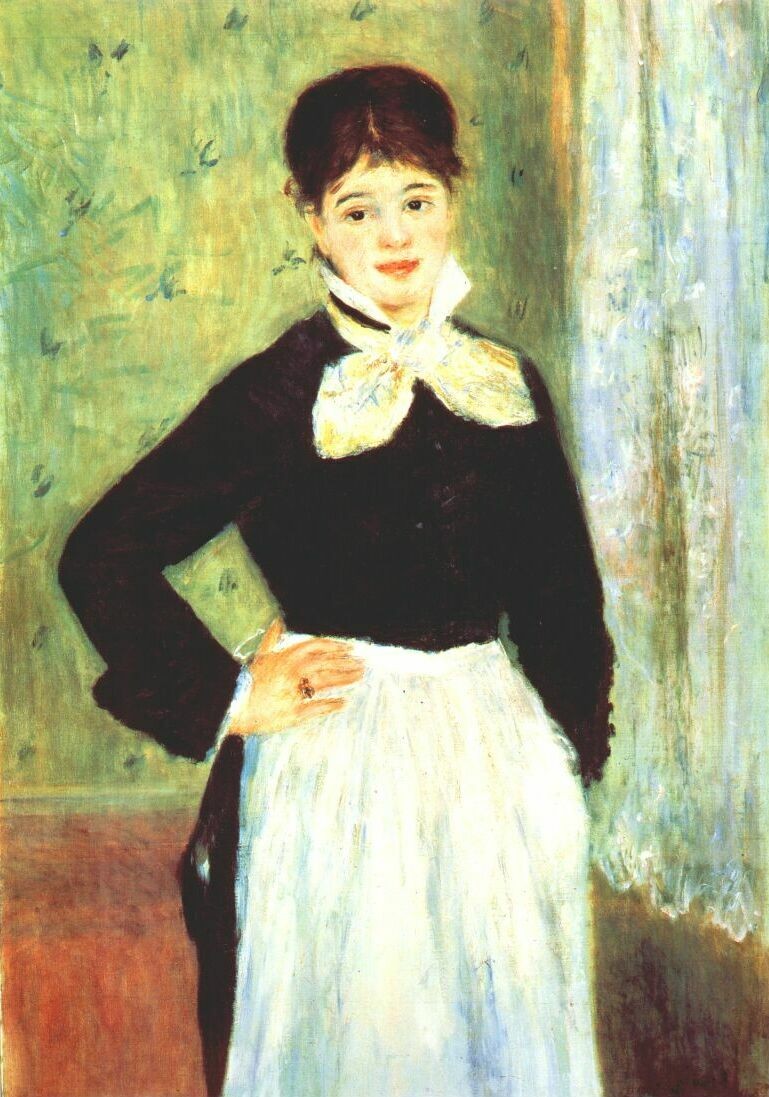 Serving Girl from Duval's Restaurant by Pierre-Auguste Renoir