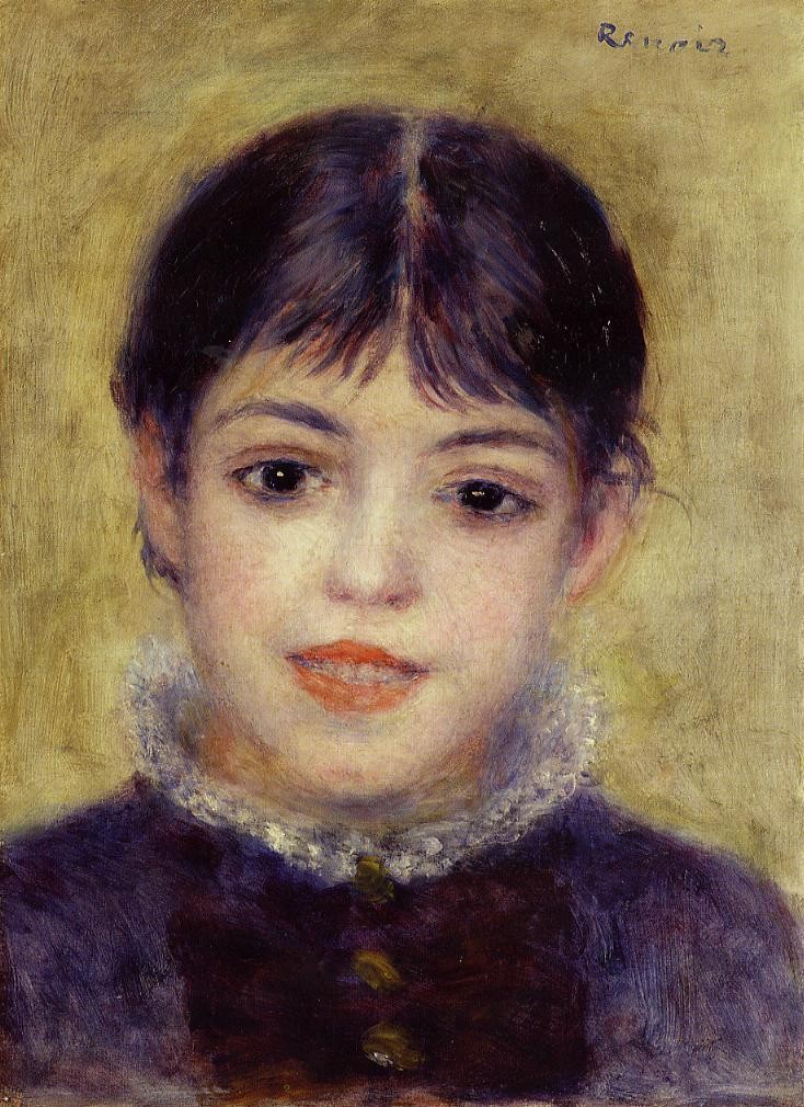 Smiling Young Girl by Pierre-Auguste Renoir