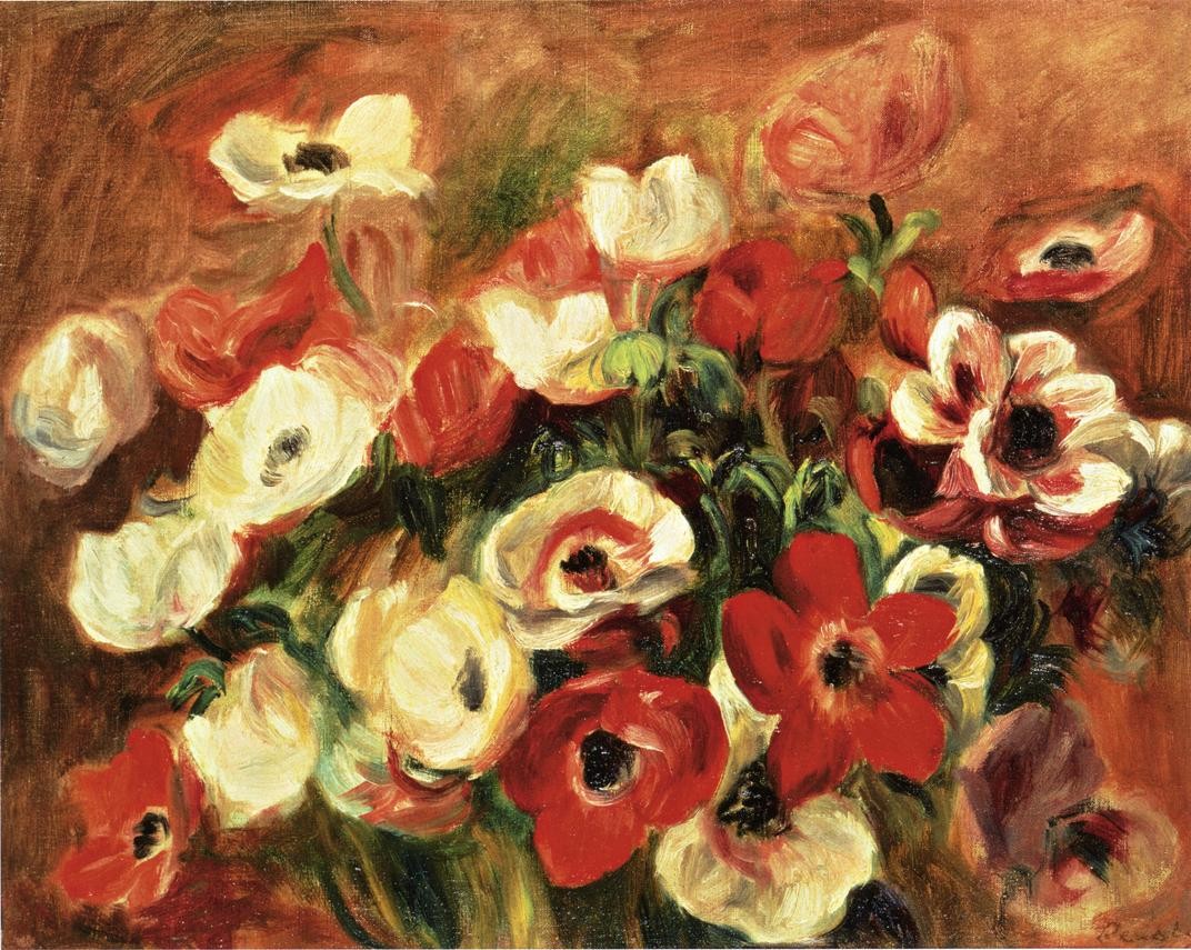 Spray of Anemones by Pierre-Auguste Renoir