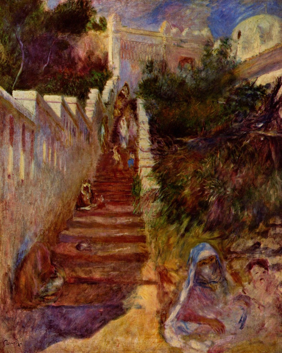 Steps in Algiers by Pierre-Auguste Renoir
