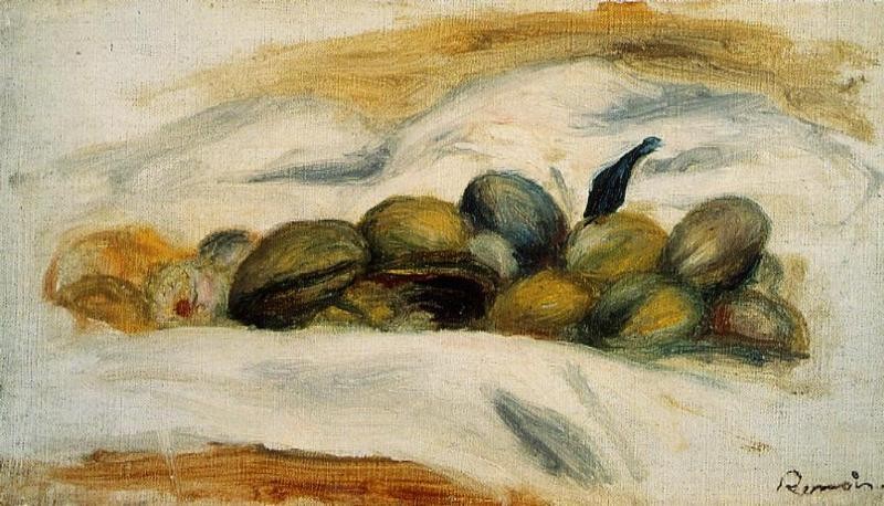 Still Life Almonds and Walnuts by Pierre-Auguste Renoir