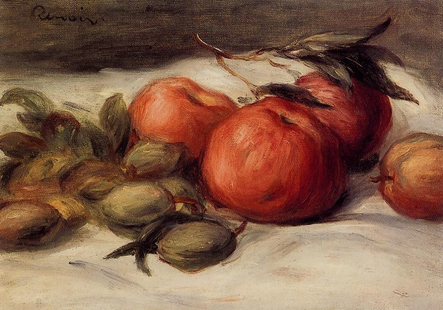 Still Life with Apples and Almonds by Pierre-Auguste Renoir