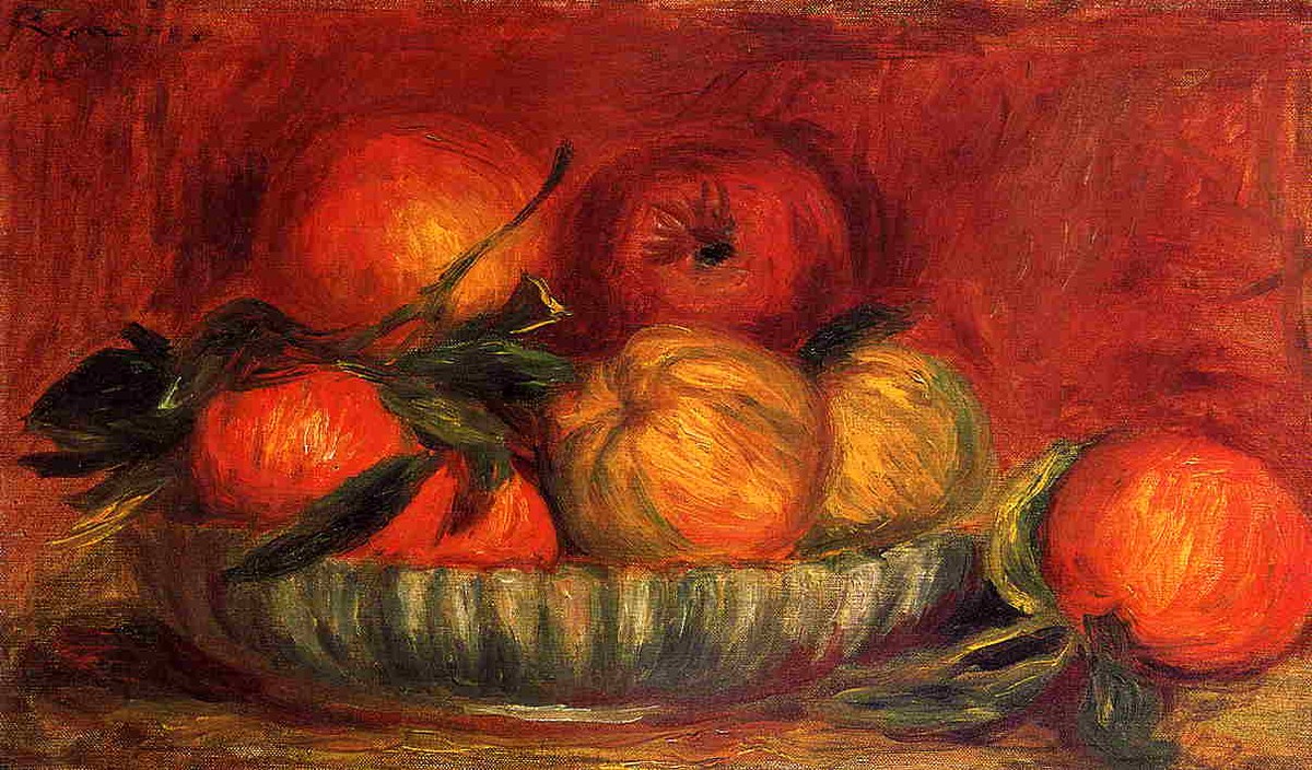 Still Life with Apples and Oranges by Pierre-Auguste Renoir