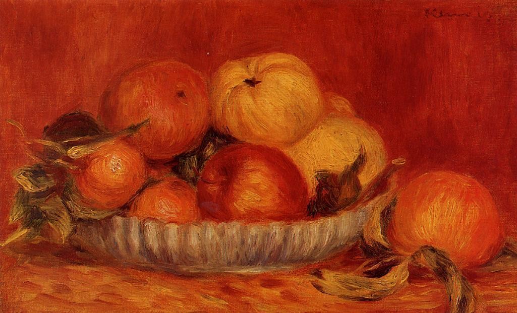 Still Life with Apples and Oranges by Pierre-Auguste Renoir