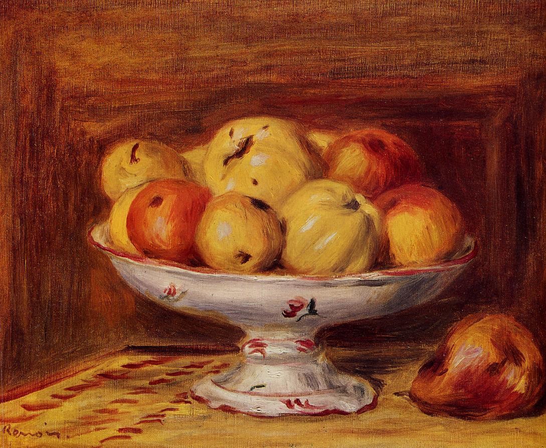 Still Life with Apples and Pears by Pierre-Auguste Renoir