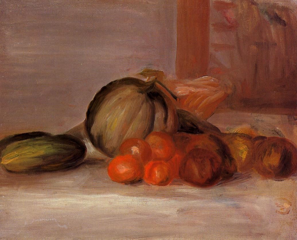 Still Life with Melon by Pierre-Auguste Renoir