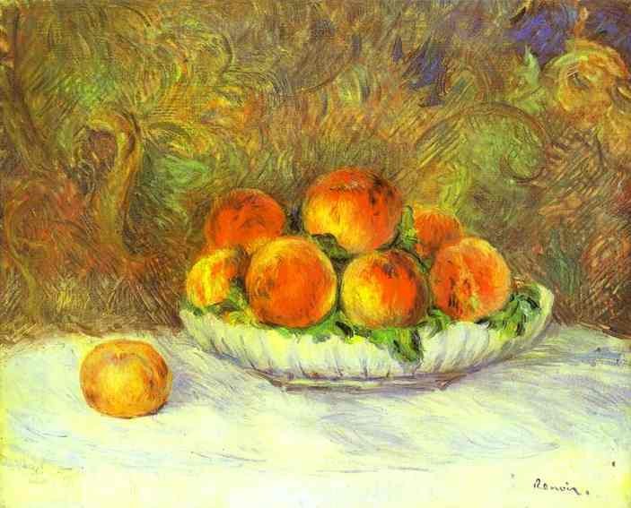 Still Life with Peaches by Pierre-Auguste Renoir