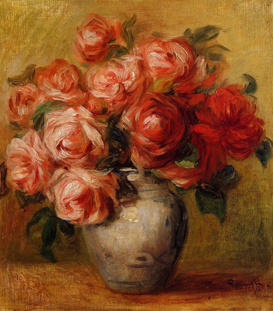 Still Life with Roses by Pierre-Auguste Renoir