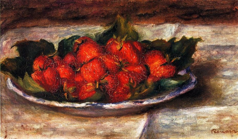 Still Life with Strawberries by Pierre-Auguste Renoir