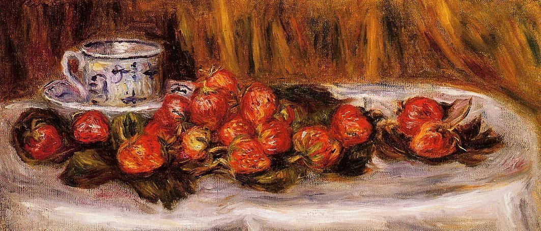 Still Life with Strawberries by Pierre-Auguste Renoir