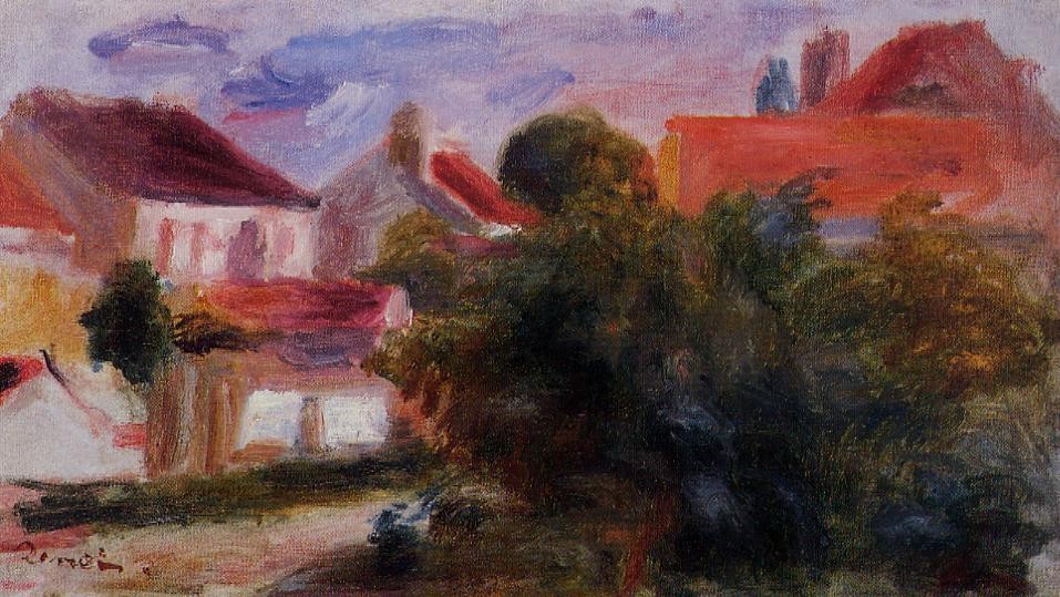 Street in Essoyes by Pierre-Auguste Renoir