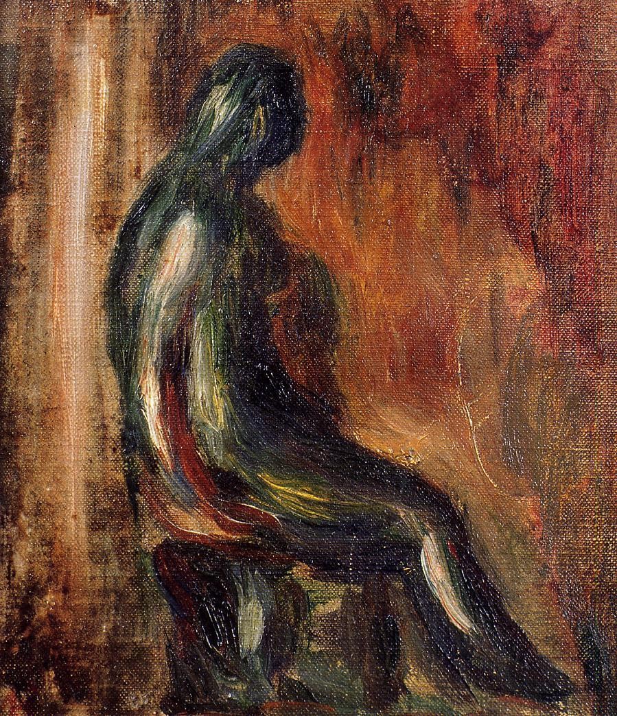 Study of a Statuette by Maillol by Pierre-Auguste Renoir
