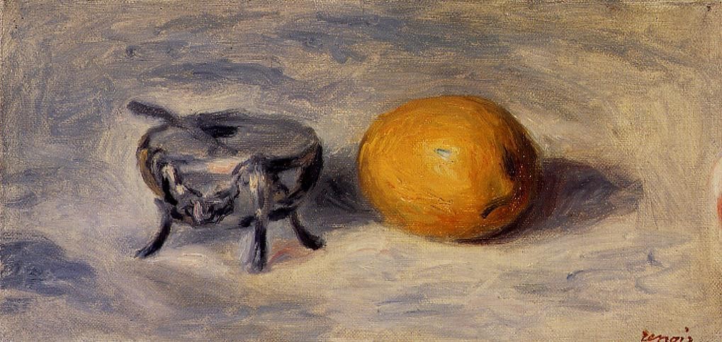 Sugar Bowl and Lemon by Pierre-Auguste Renoir