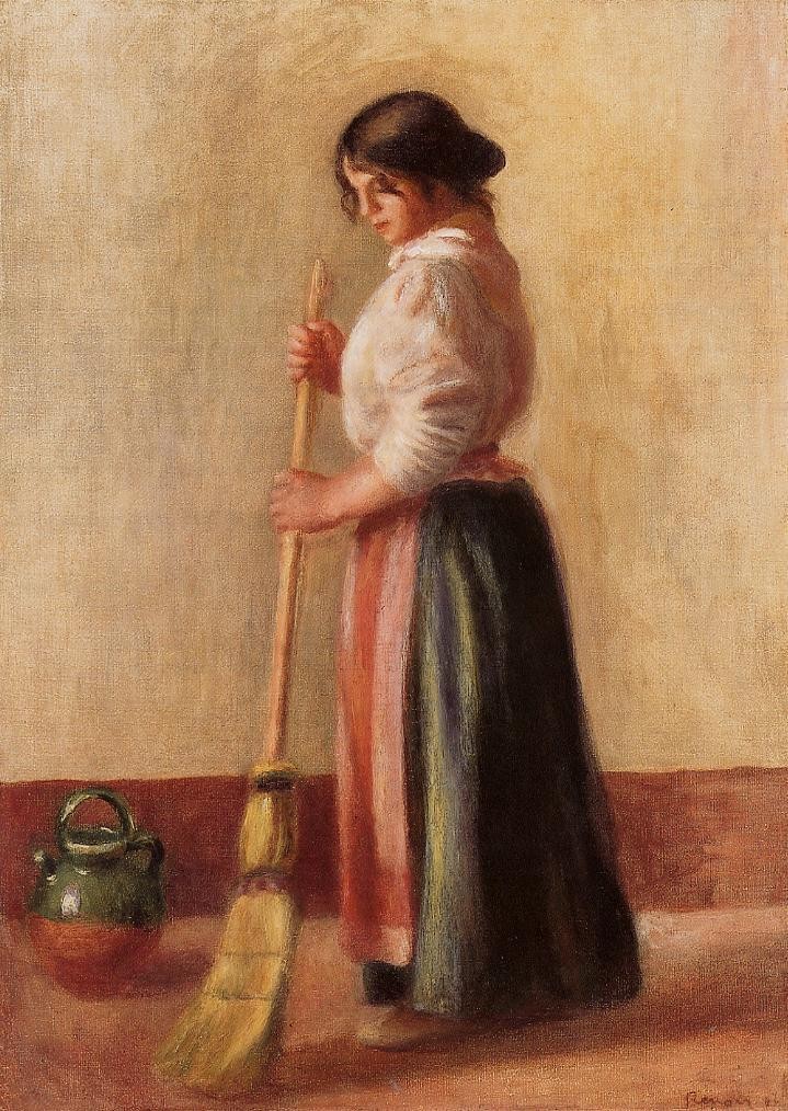 Sweeper by Pierre-Auguste Renoir