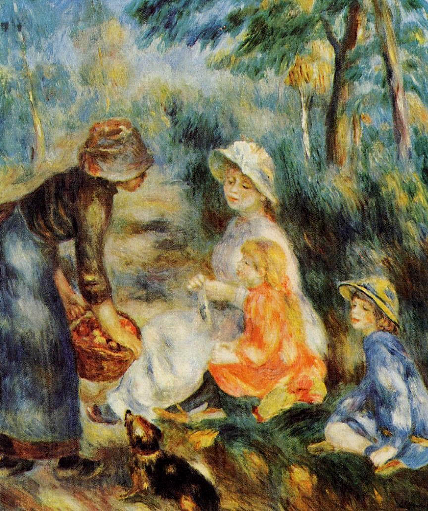 The Apple Seller by Pierre-Auguste Renoir