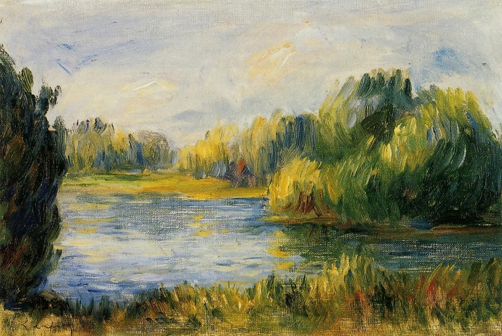 The Banks of the River by Pierre-Auguste Renoir