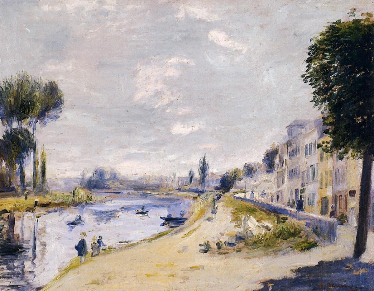 The Banks of the Seine by Pierre-Auguste Renoir