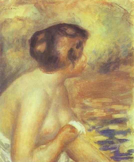 The Bather by Pierre-Auguste Renoir