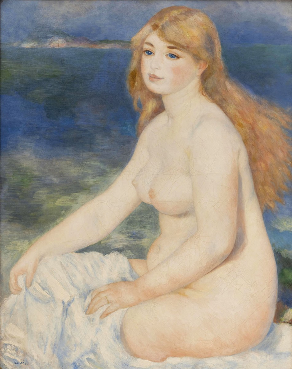 The Blonde Bather (Blonde Bather II) by Pierre-Auguste Renoir
