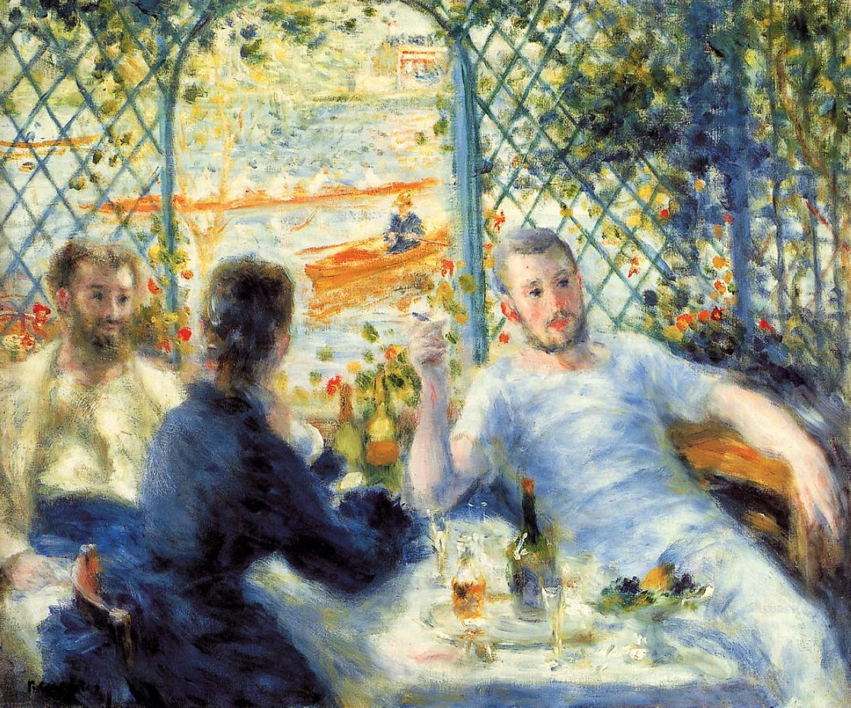 The Canoeist's Luncheon by Pierre-Auguste Renoir