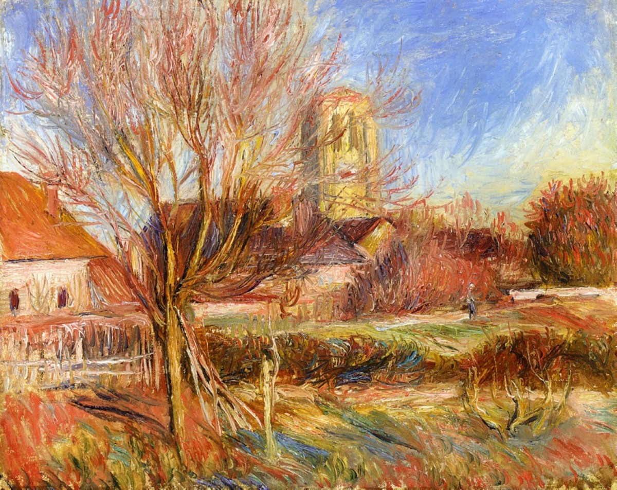 The Church at Essoyes by Pierre-Auguste Renoir