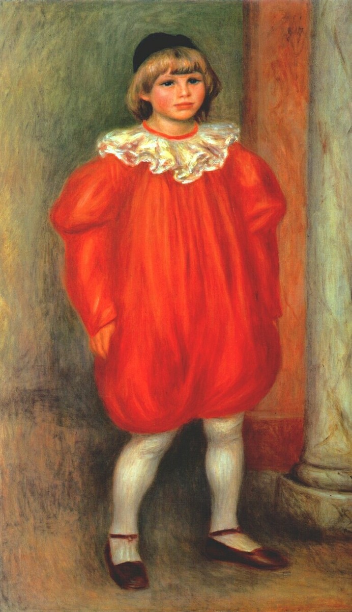 The Clown (Claude Ranoir in Clown Costume) by Pierre-Auguste Renoir